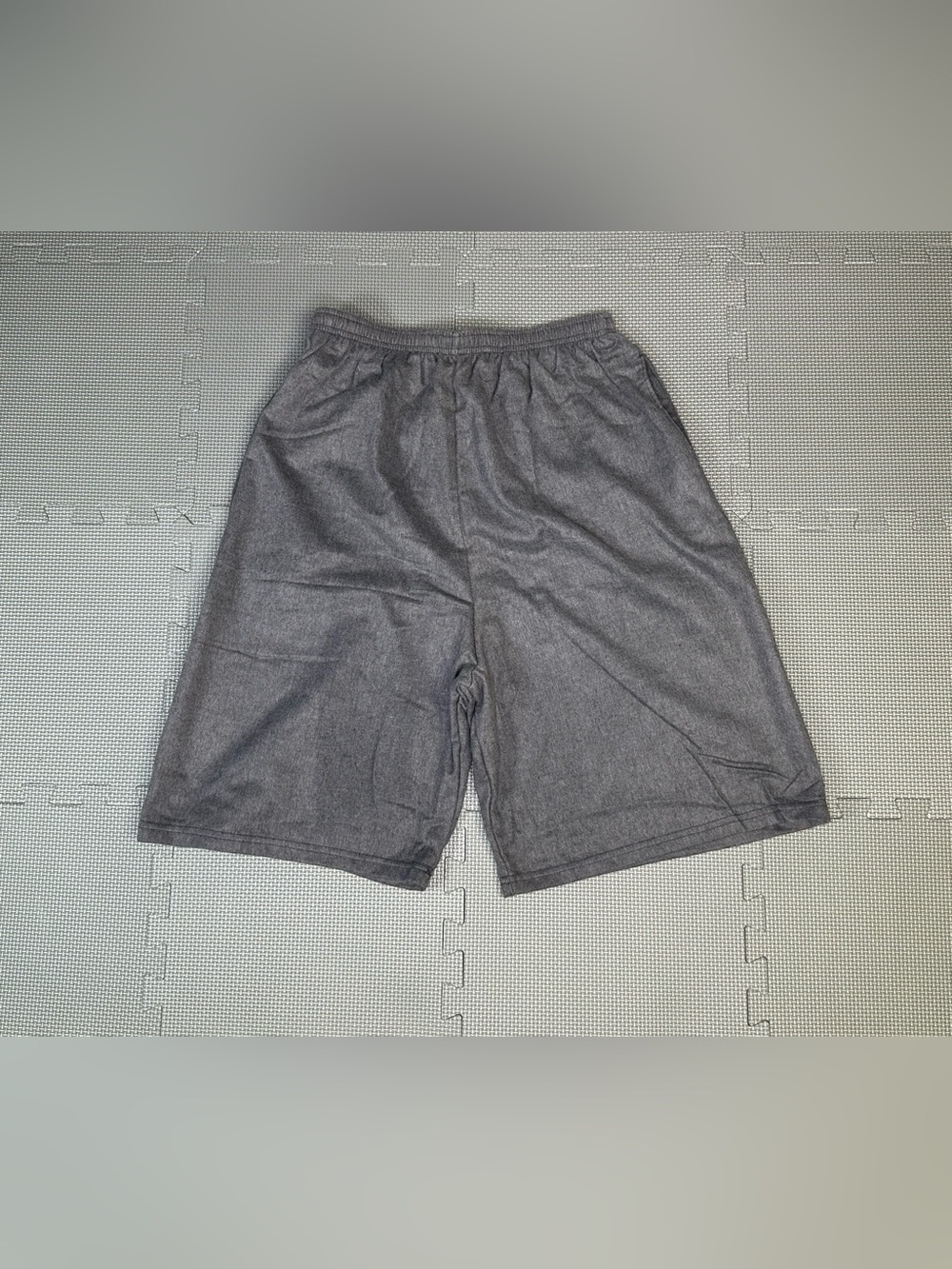 Vtg 90s Anvil Sweat Shorts Drawstring Pockets Cotton USA Gray Men’s XL Rare